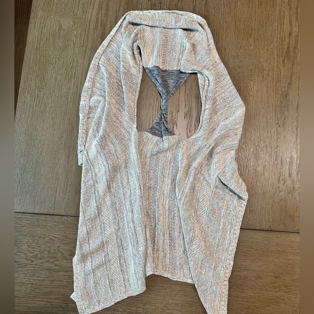 Anthropologie Sparrow Twist Back Draped Open Front Cardigan Size XS/S - Picture 7 of 9